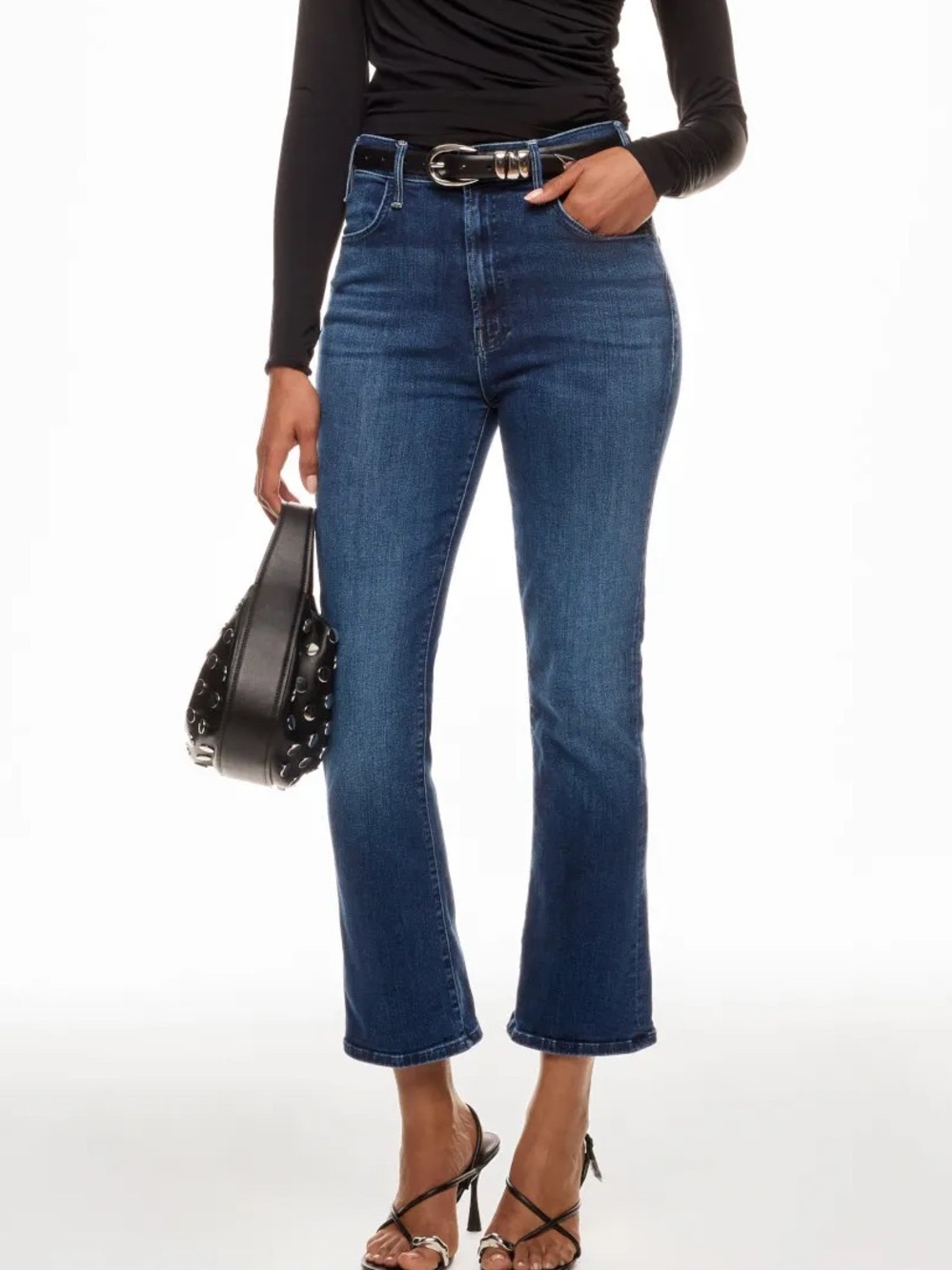 NWOT MOTHER Denim The Hustler Ankle Flare Jeans – Heirloom Blue